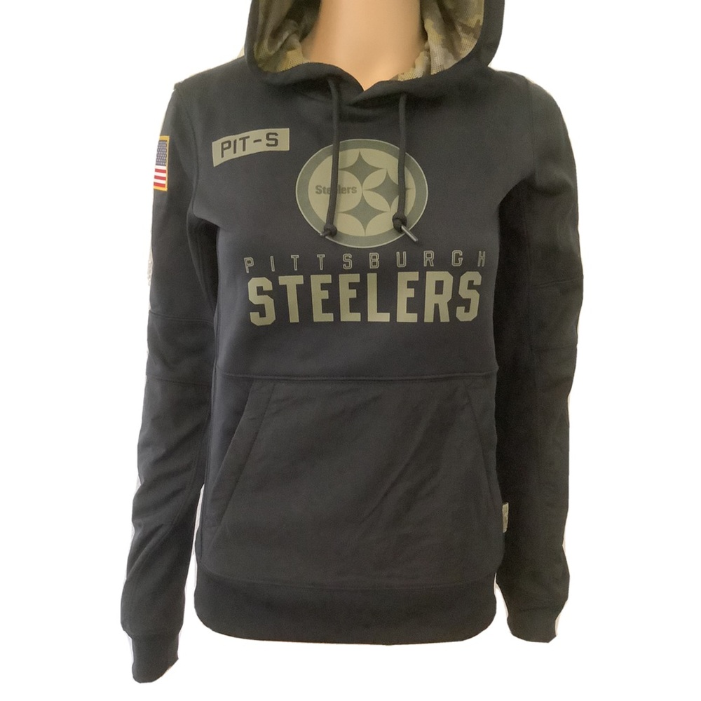 Nike Pittsburgh Steelers Authentic NFL Salute to Service Hoodie Xsmall NKDZ-00A